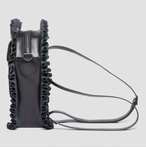 Rare Dr. Martens Heart Shaped Ruffle Leather bag - Picture 3 of 11